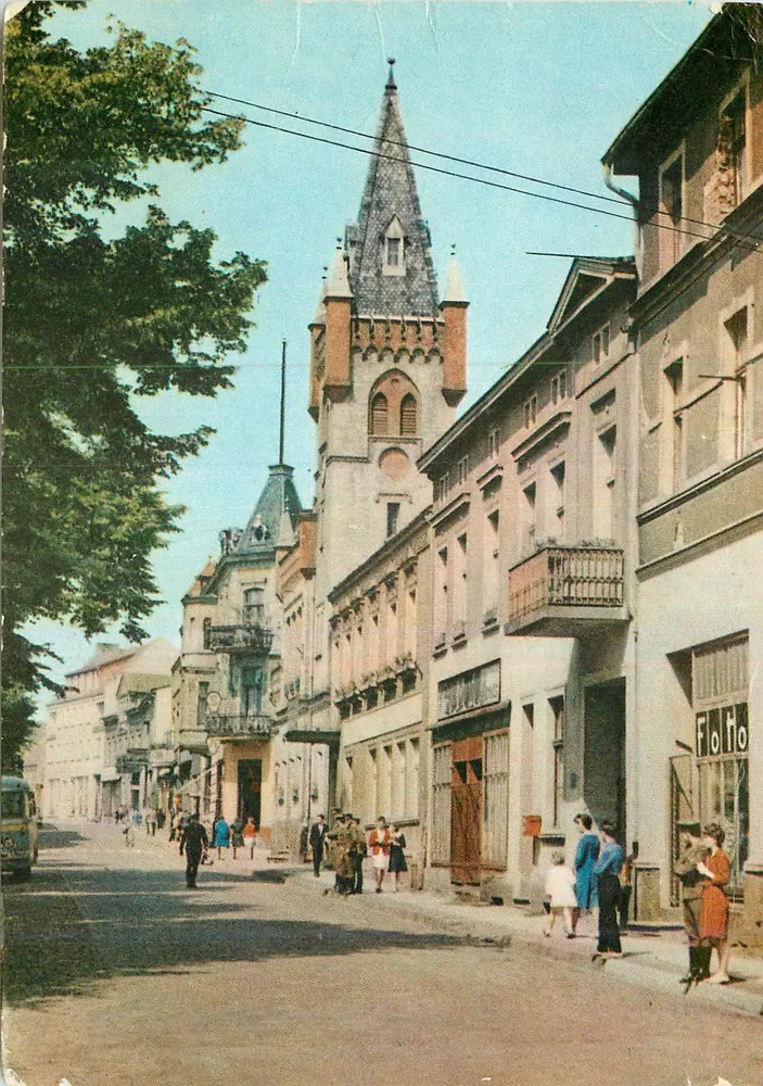 Świecie — fragmento da cidade segundo a fotografia de J. Wendołowskiego — editor Floitto - Frente