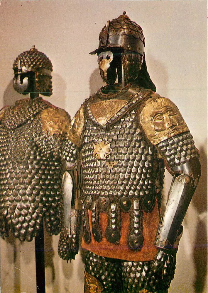 Cracovia — Wawel — Armureria — armature karacene (XVII-XVIII secolo) — Agencja Wydawnicza Krajowa - Recto