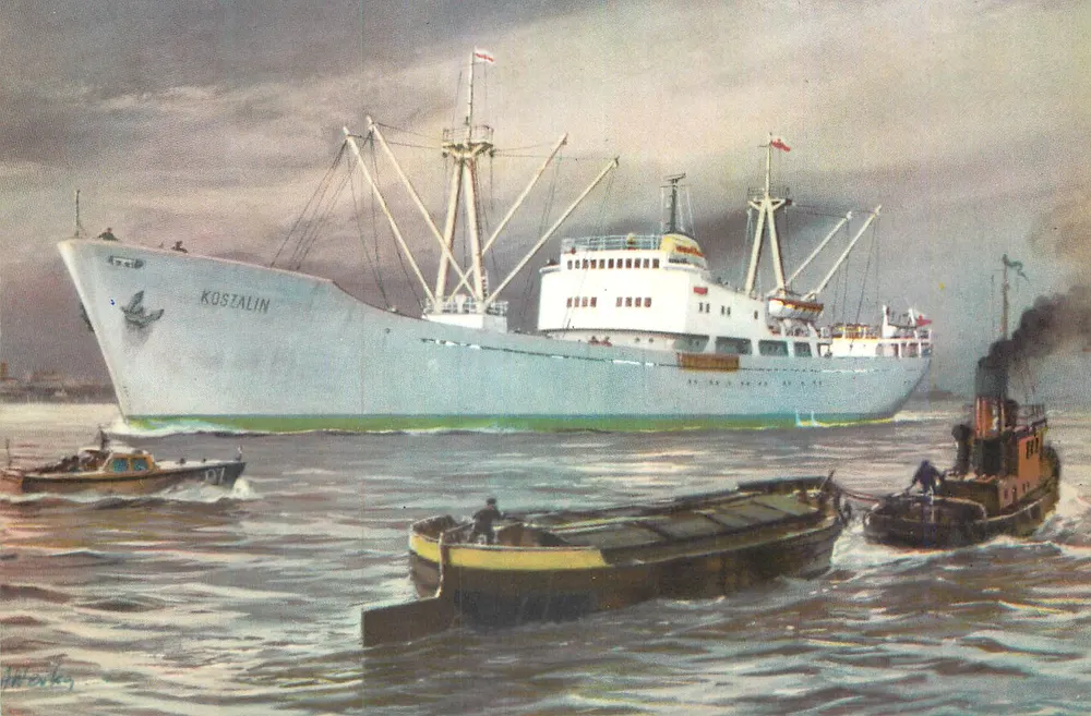 m/s KOSZALIN — Polish Ocean Lines — 1968 - Frente