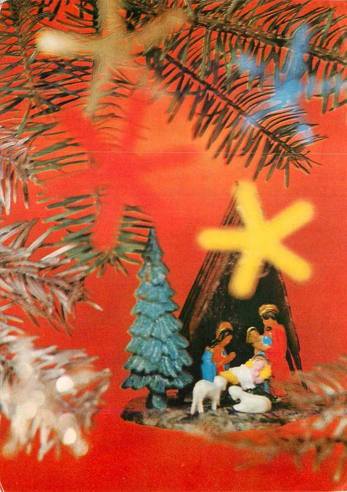 Natal — decoração de árvore de Natal — fotogravura J. Wendolowski - Frente