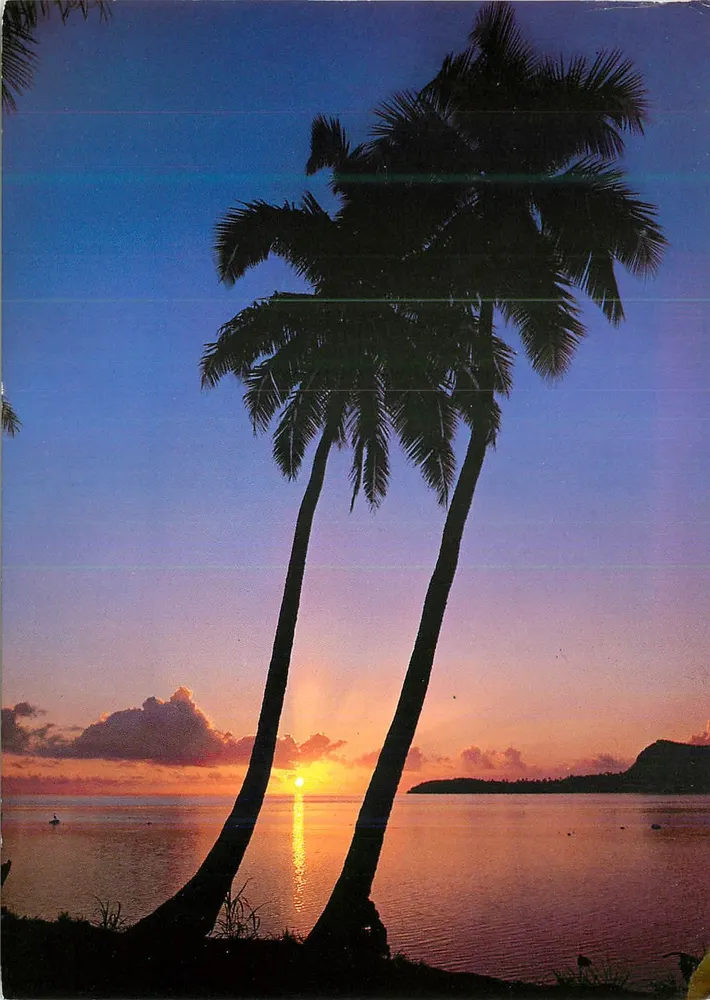 Crepúsculo nas Ilhas Sous-le-Vent — edição exclusiva Pacific Promotion Tahiti — n°331 - Frente