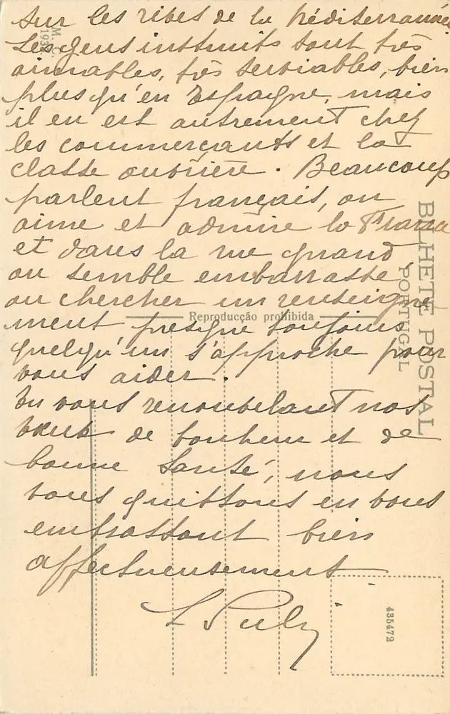 Lisbona — Widok na Górze Młodocianą — Wydawca nieznany, nr 547 - Rewers