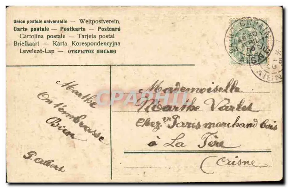 Souvenir du 1er Mai — éditeur non visible - Verso