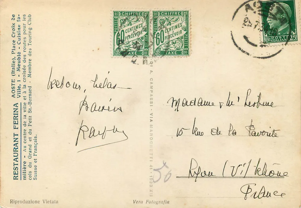 AOSTA - A DORA BALTEA E ARCOS À CESARE AUGUSTO — Reprodução Proibida, Vera Fotografia - Verso
