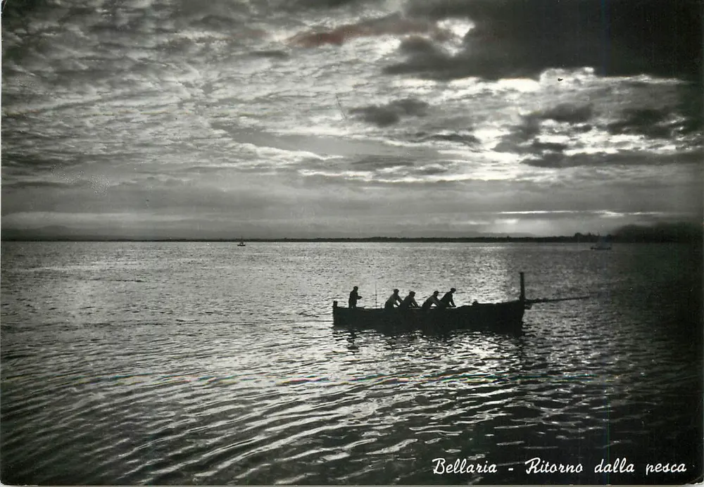 Bellaria - Regreso de la pesca — Ediz. Riccardi Paolo, Riv. n. 86 - Anverso