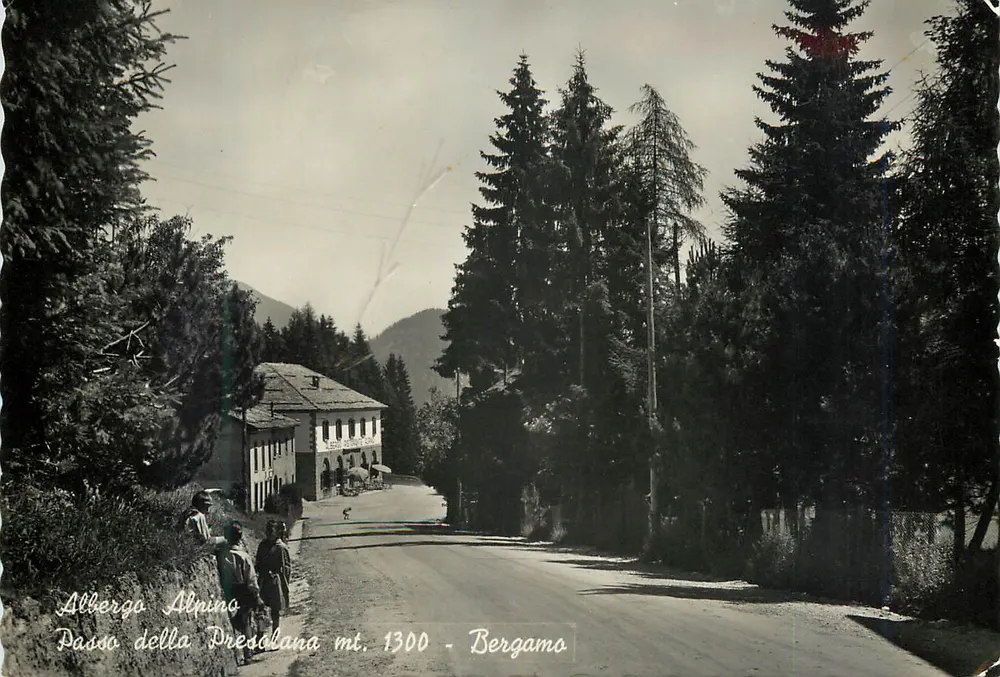 Albergo Alnino — Passo della Presolana mi. 1300 — Bergamo - Vorderseite