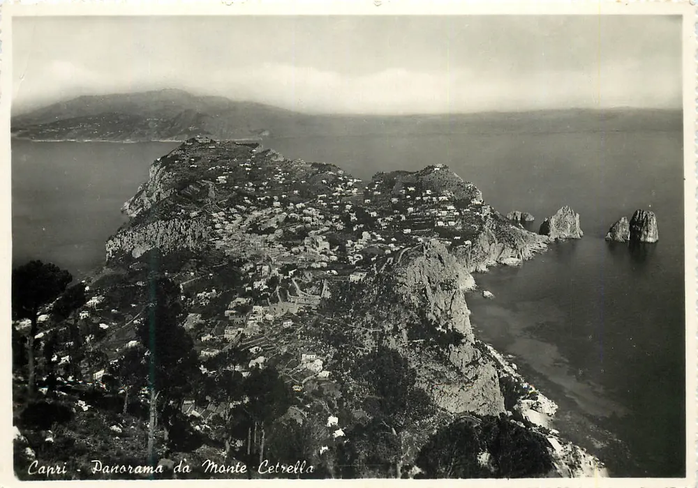 Capri - Panorama da Monte Cetrella — Edição Vincenzo Carcavallo, Napoli - Frente