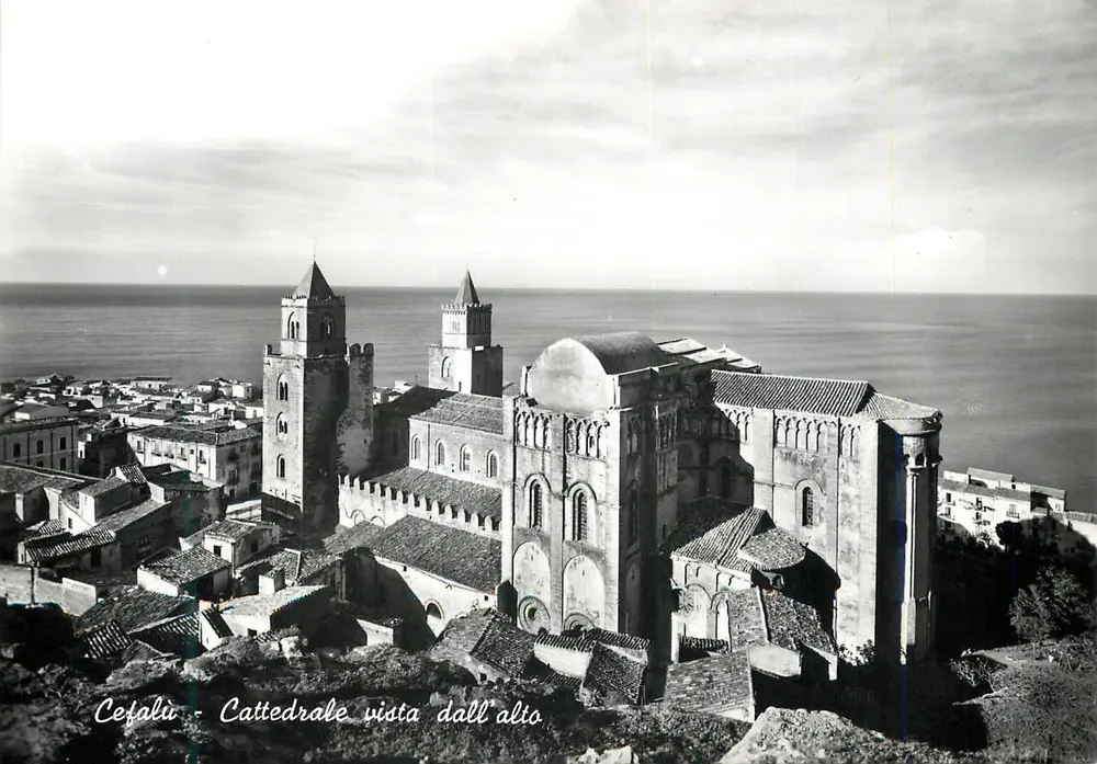 Cefalù - Kathedrale von oben gesehen — Ed. Liberto Salvatore, n° 15171 - Vorderseite