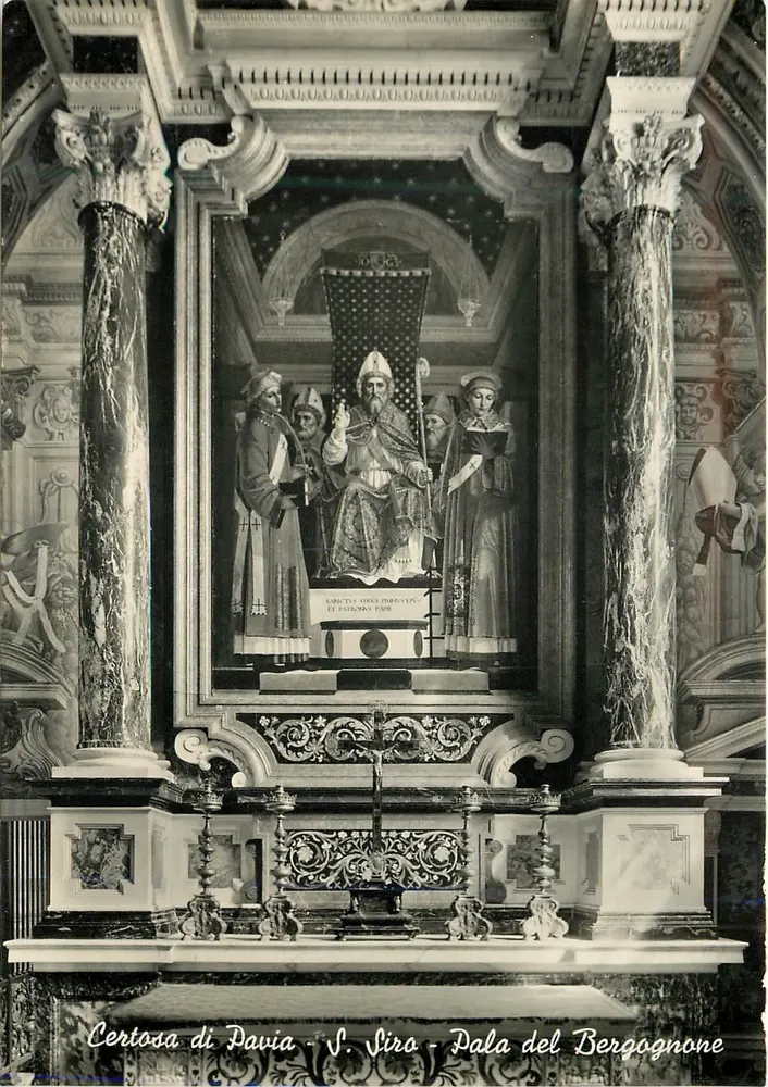 Certosa di Pavia - S. Viro - Pala del Bergognone - Recto