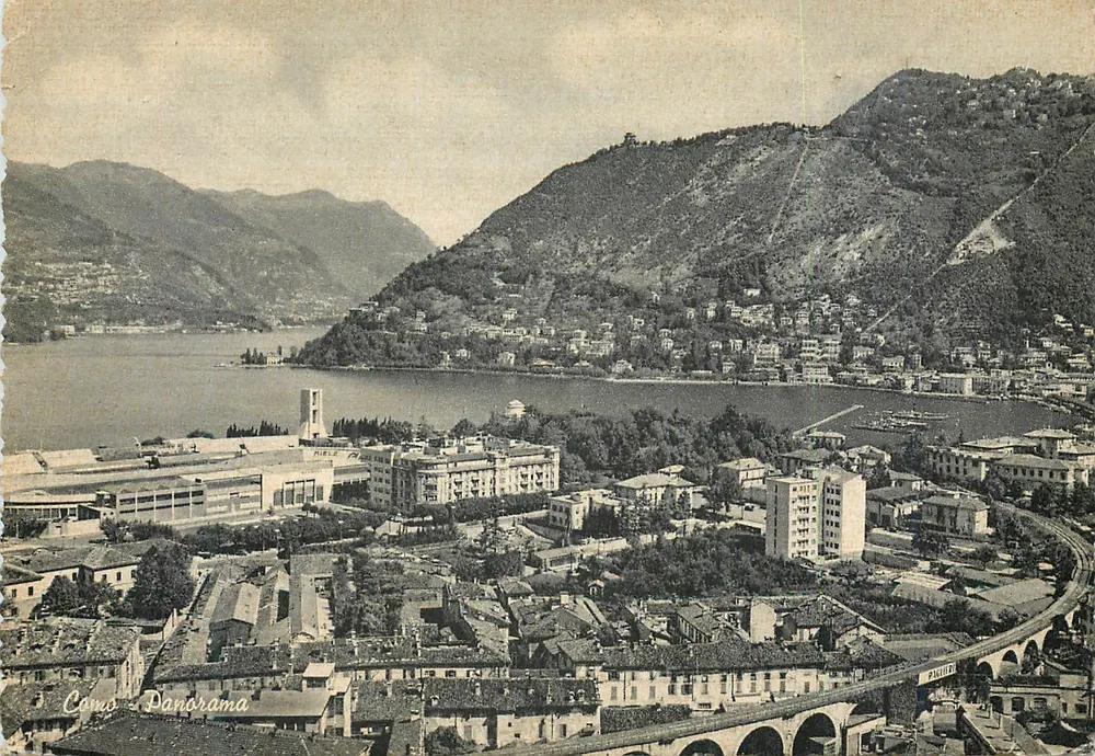 Como - Panorama — vista do lago e das montanhas — editor PALIGE - Frente