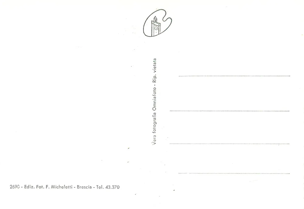 Lago di Garda - Desenzano - Il Faro — Éditeur F. Micheletti, Brescia, n° 2690 - Verso
