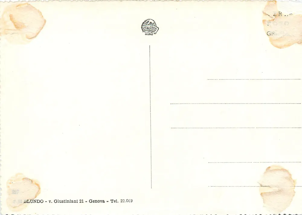 Genova - Torri porta Soprana (Sec. XII) - Casa di C. Colombo - I grattacieli - Verso