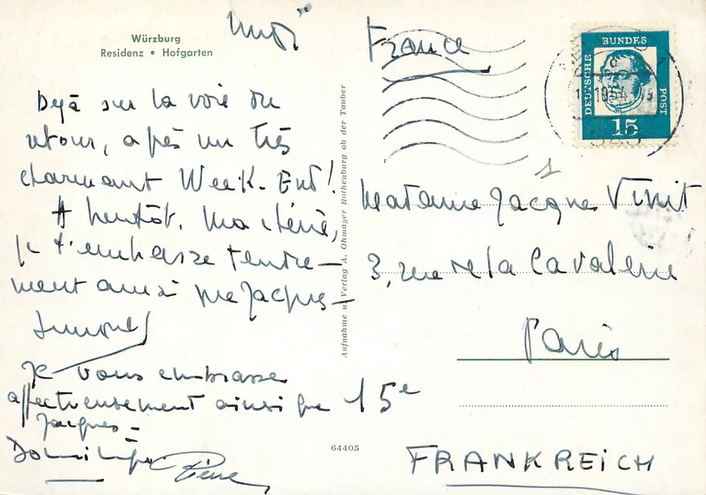 Würzburg — Residenz • Hofgarten — Ohmayer Verlag - Verso