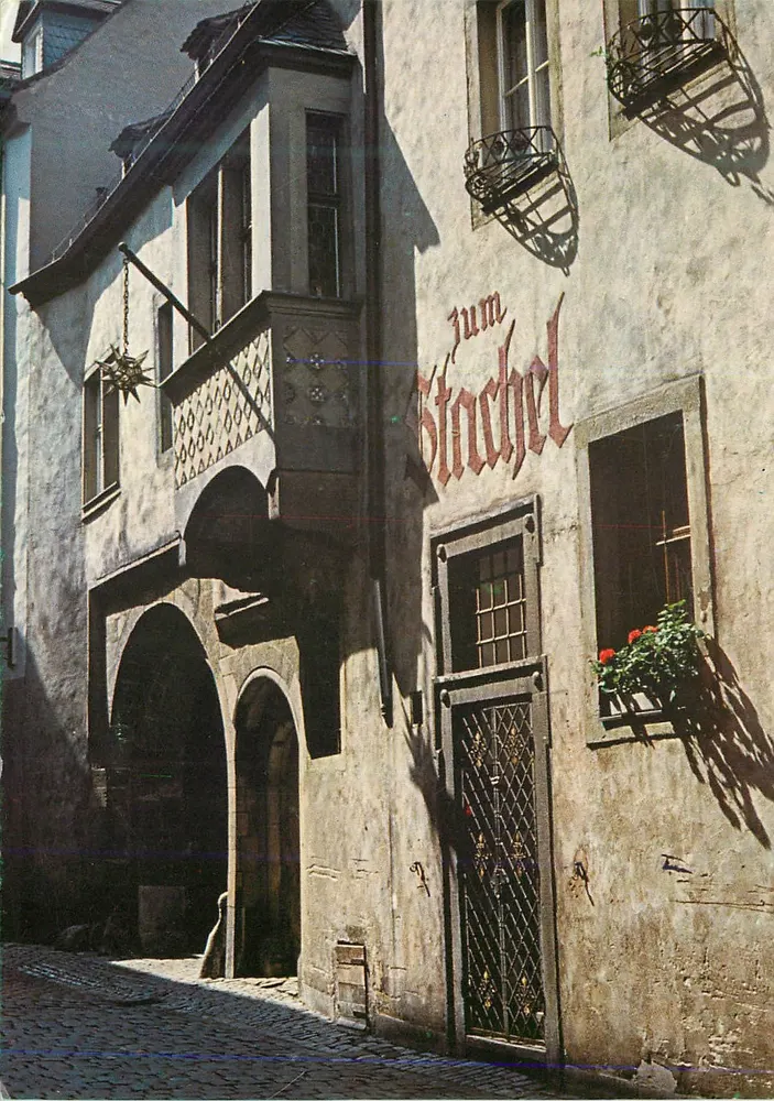 Würzburg — Gasthaus zum Stachel — Drupa '77 RAPIDA O - Vorderseite