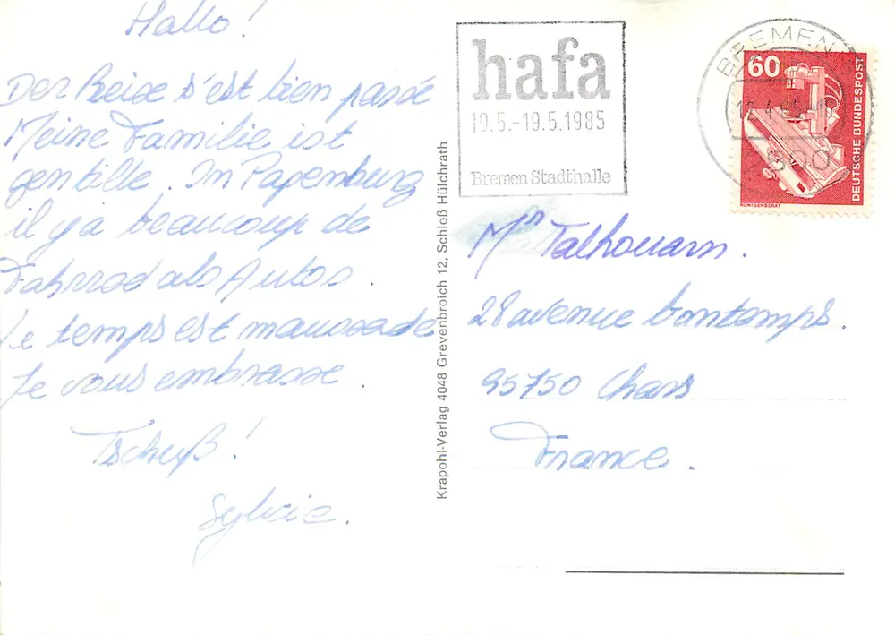 Bon Omsland — Colagem de locais turísticos — Krapohl-Verlag - Verso
