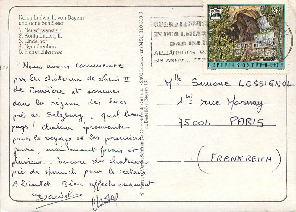 König Ludwig II. von Bayern und seine Schlösser — Schöning & Co, n° 0 - Verso