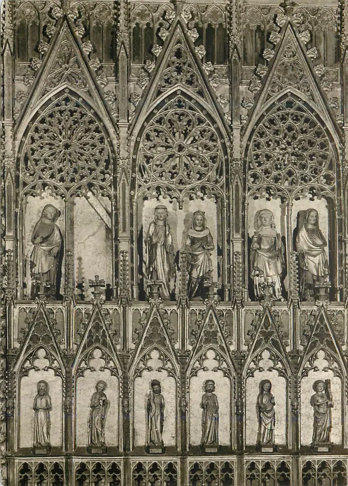 Oberwesel-Rhein, Liebfrauenkirche — Goldener Hochaltar, rechter Flügel 1331 — Hermann Kunstkarre - 201 - Vorderseite