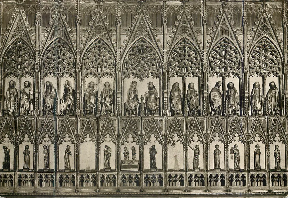 Oberwesel-Rhein, Liebfrauenkirche — Goldener Hochaltar, Mittelteil 1331 — Hermann Kunstkarde - 210 - Vorderseite
