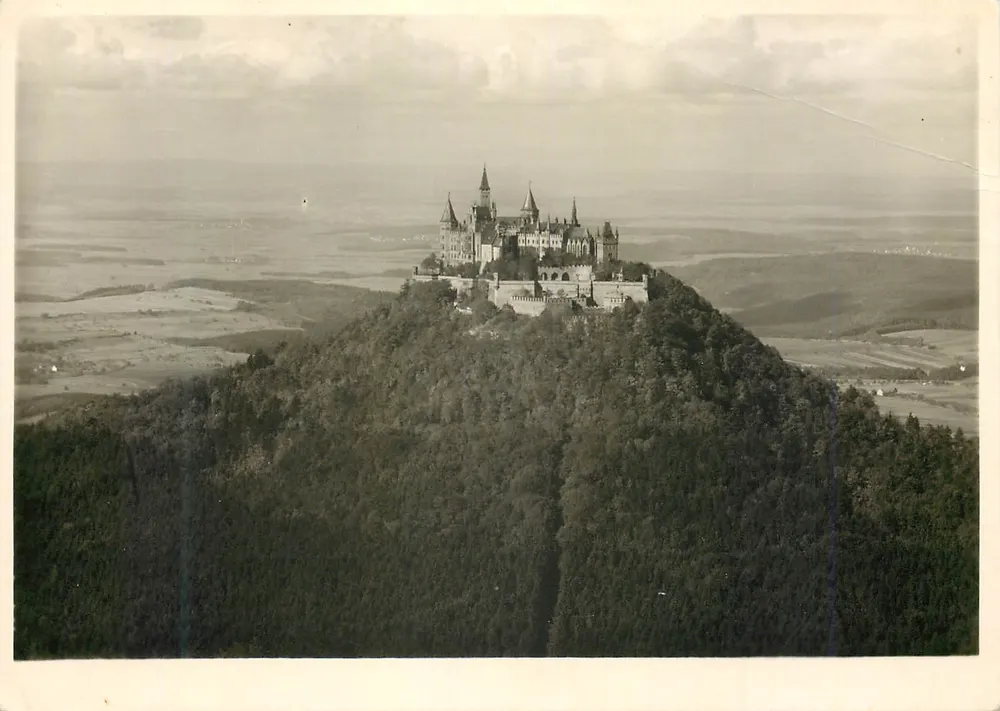 Schloss Hohenzollern — Ansicht von der Zellerhorn — Verlag Metz, Nr. 442/146 - Vorderseite