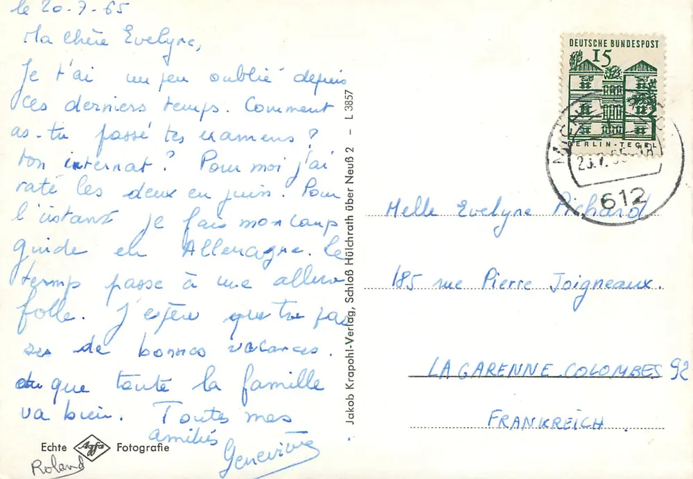 Burg Lindenfels in de Odenwald — Jakob Krapohl-Verlag, L 3857 - Achterkant