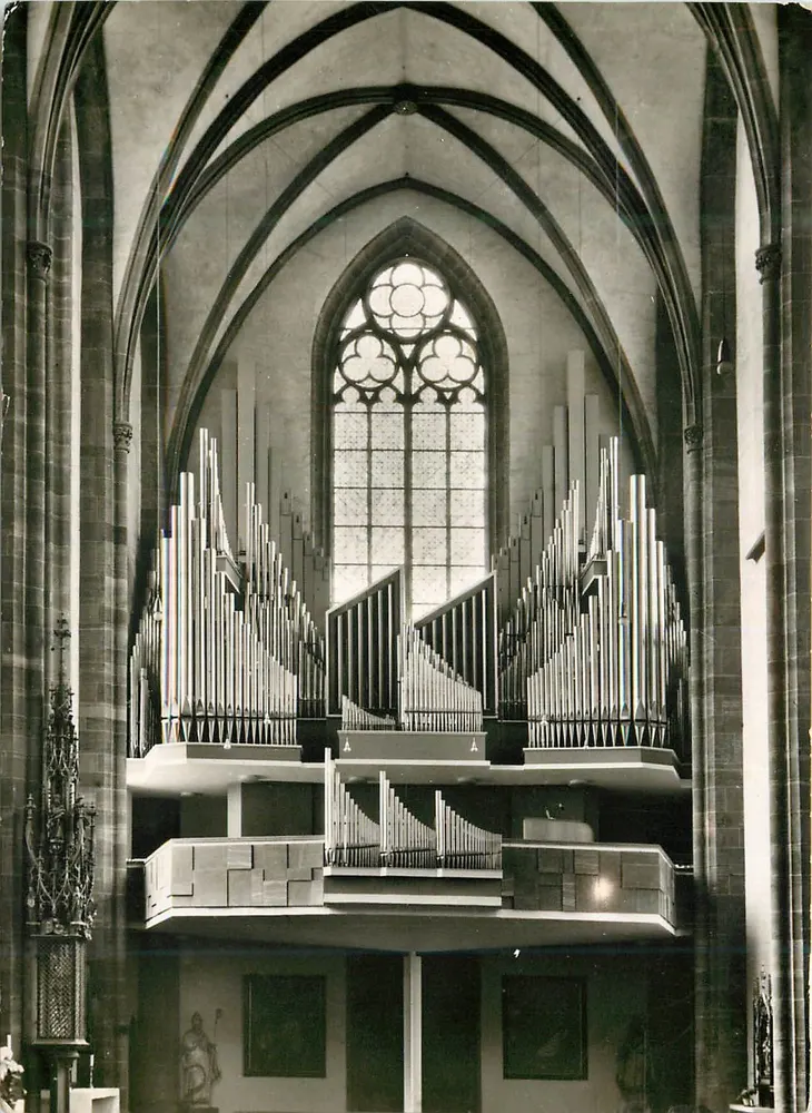 Orgue nouveau — Kaiserdom à Francfort-sur-le-Main — éditeur Kath. Domptarram - Recto