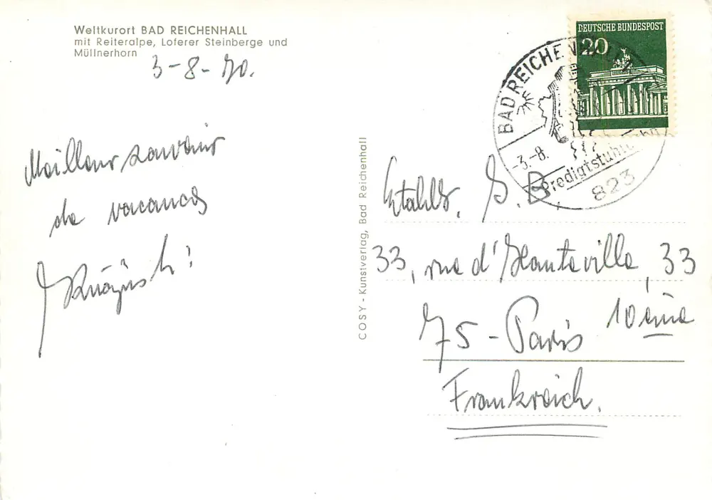Bad Reichenhall — Mundo de cura com Reiteralpe, Loferer Steinberge e Müllnerhorn — COSY - Kunstverlag - Verso