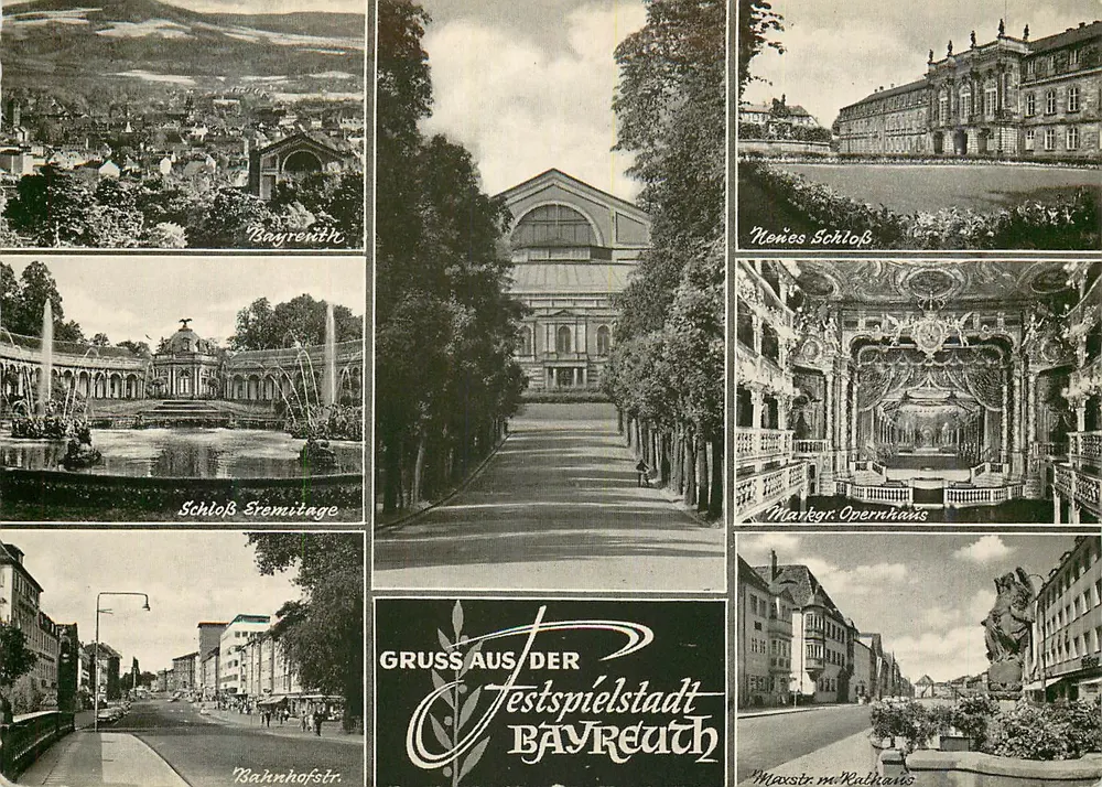 Bayreuth — Cidade das Festas — Oberfränkischer Ansichtskartenverlag Bayreuth - Frente
