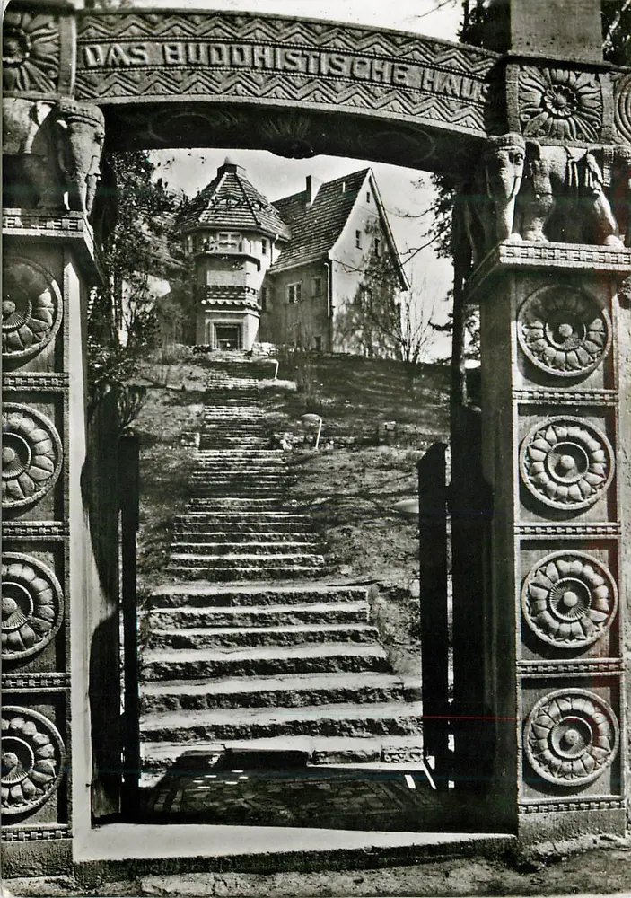 Berlin-Frohnau — O Templo Budista — Foto Herbert Maschke - Frente