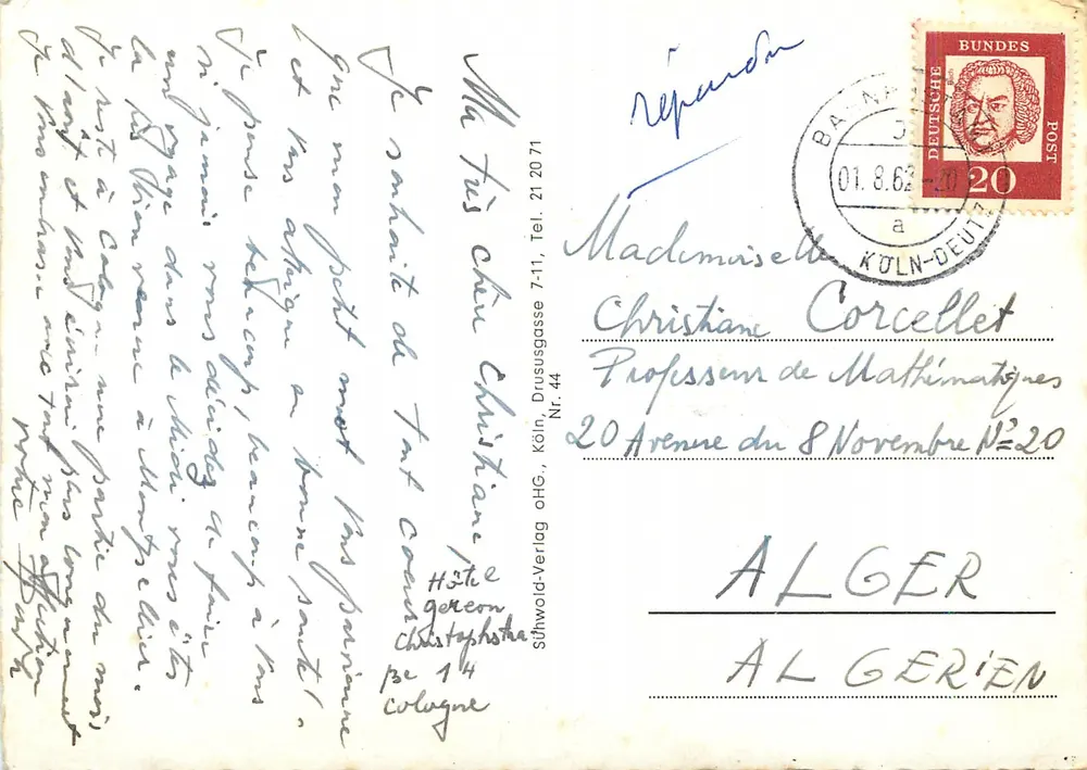 कोलोन — DAS SCHÖNE KÖLN — Sihwold-Verlag संख्या 44 - पीछे
