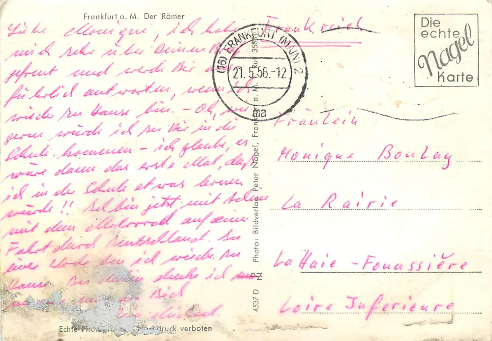 Frankfurt a.M. O Römer — editor Nagel, n° 4537 D - Verso