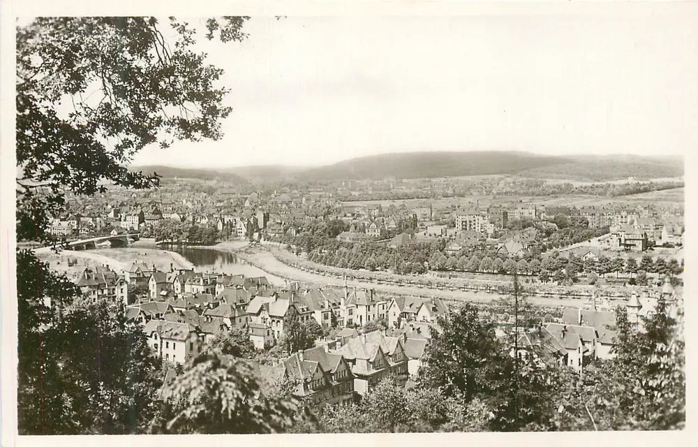 Saarbrücken — View of the Saar — Publisher G. Vockenberge - Dudweiler - Front