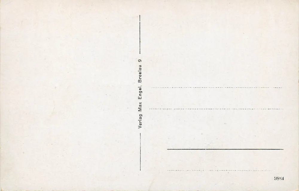 Brno - Universidade — editor Verlag Max Engel, n° 9884 - Verso