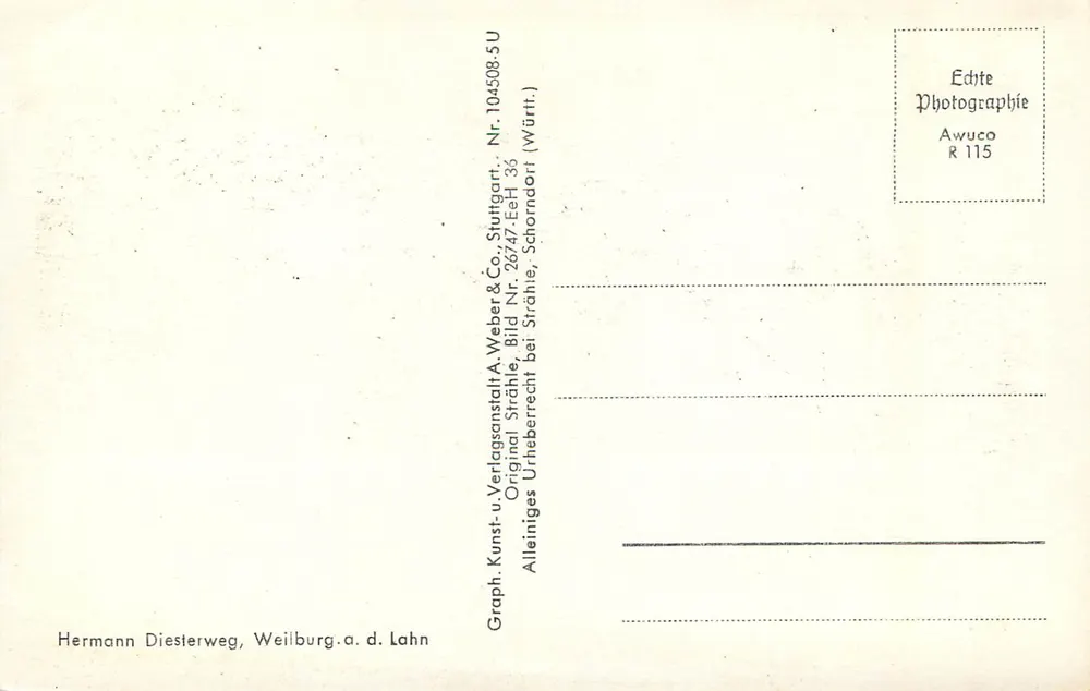 Weilburg a.d. Lahn - Windhof — vista aerea — Hermann Diesterweg, Weilburg a.d. Lahn - Verso