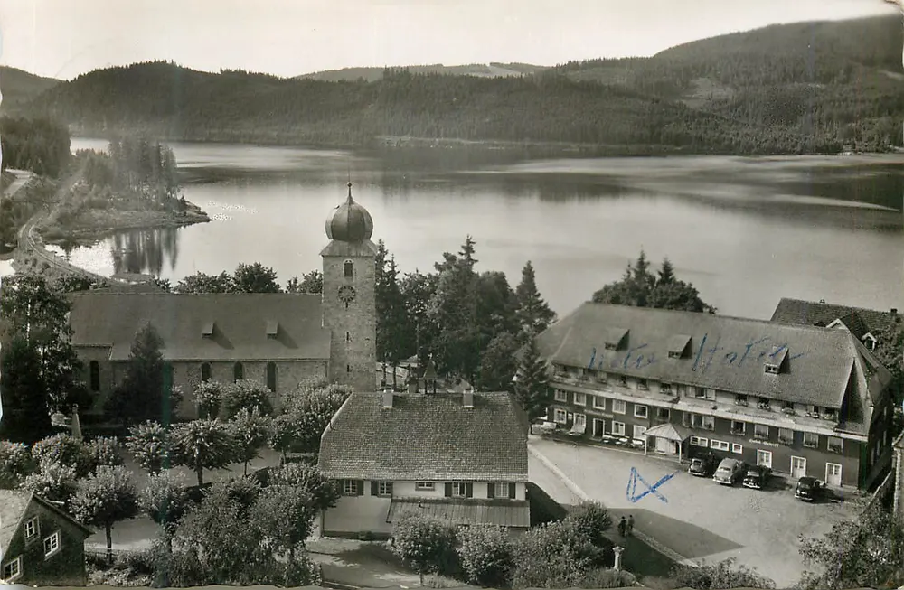 Schluchsee — südlich, Hochschwarzwald, 1000 m ü. M. — Echle Photographie - Vorderseite
