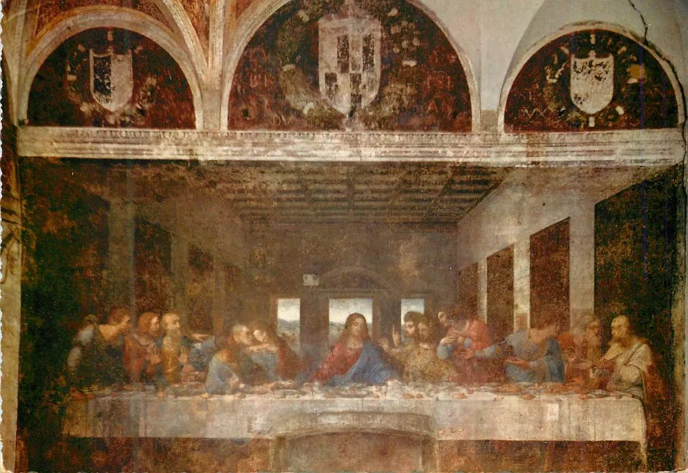 O Jantar de Pedro — fresco de Leonardo da Vinci — editor GIESSE, n° 499 - Frente