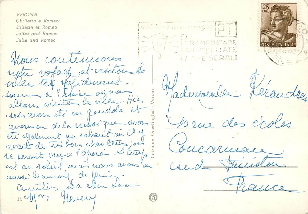 Verona — Julieta e Romeu — Edição Oestinghel, n°34 - Verso