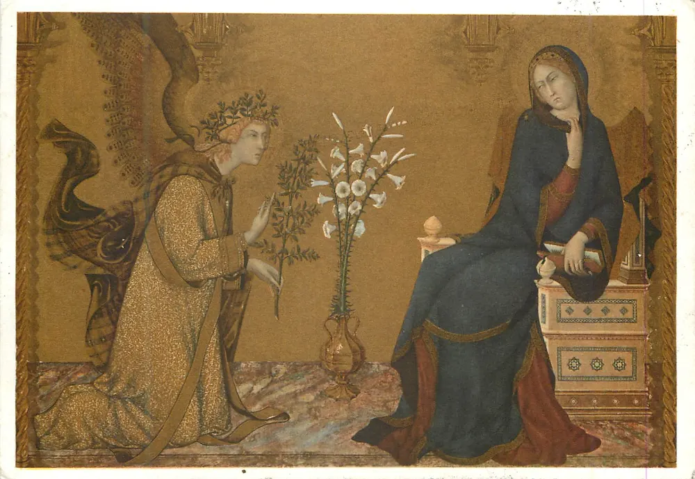 L'Annonciation — Simone Martini — Galleria Uffizi, Florence - Recto