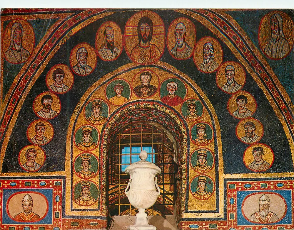 Basílica de St. Prassede - Mosaico — Roma, Itália - Frente