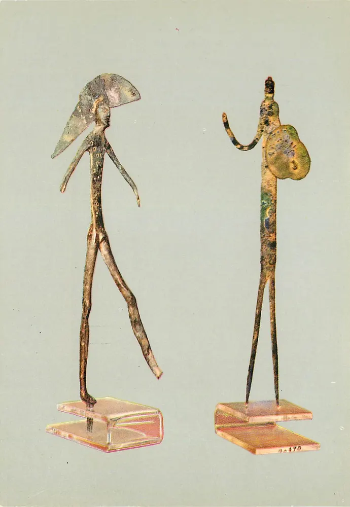 Statuettes en bronze de Todi — Musée National de Villa Giulia — Édition 'Antiquités et Beaux-Arts' - Recto
