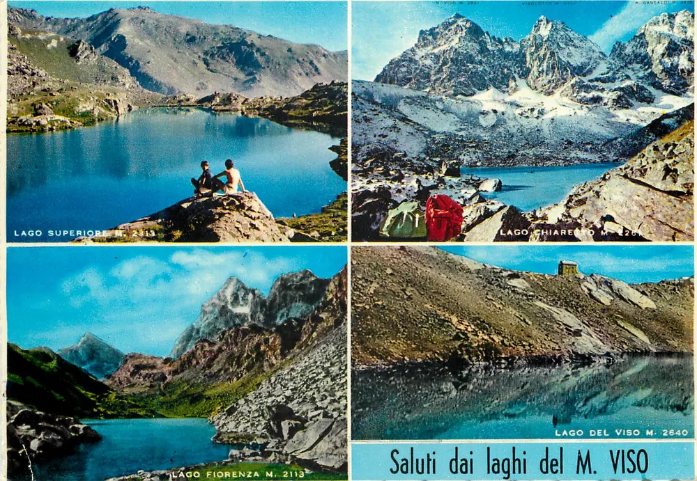 Laghi del M. Viso — Saluti dai laghi del M. Viso — Edizioni M. Dantali - Front