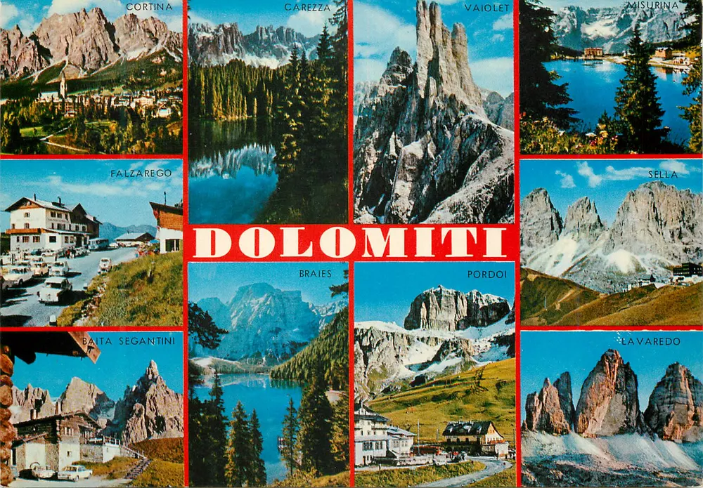 Dolomitas — Montanhas e lagos — Editor Oremuller, n° R 4569 - Frente