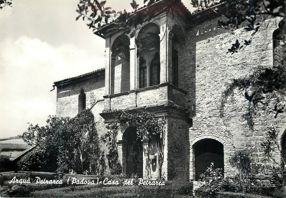 Arquà Petrarca (Padova) — Casa de Petrarcha — editor VERA FOTOGRAFIA - Frente