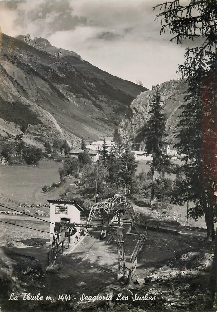 La Thuile m. 1441 - Seggiòvia Les Suches — Ed. S.A.C.A.T. n° 2723 - Recto