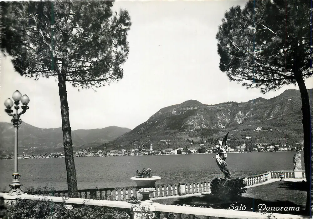 Salò - Panorama — vista sobre o lago de Garda — editor Rotativa del Garda - Frente