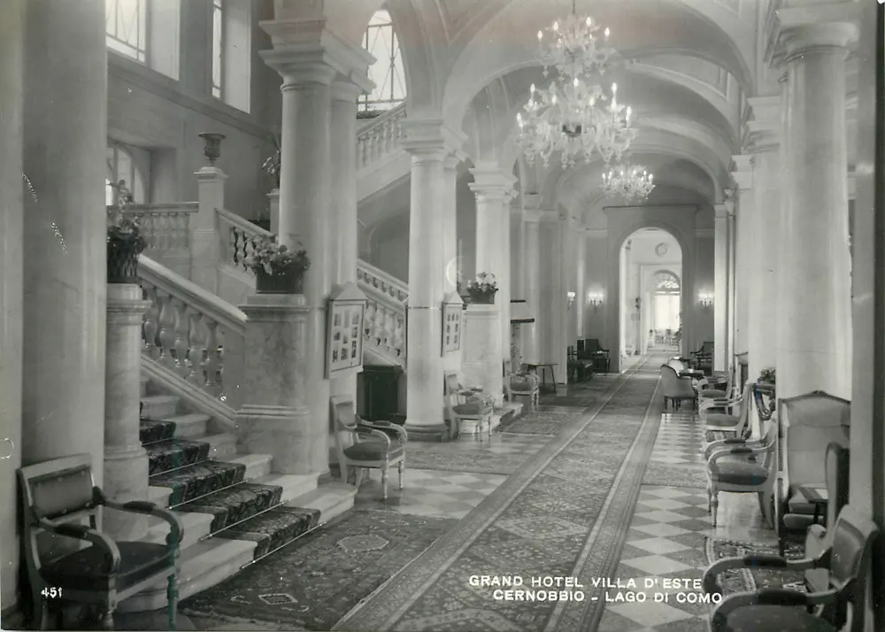 Grand Hotel Villa d'Este — Cernobbio — Lago di Como — editor Piero Vasconi - Frente