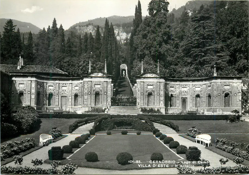 Villa d'Este in Cernobbio — Lago di Como — Die Mosaik — Verlag Brunner & C. Tomo, n° 101-85 - Vorderseite