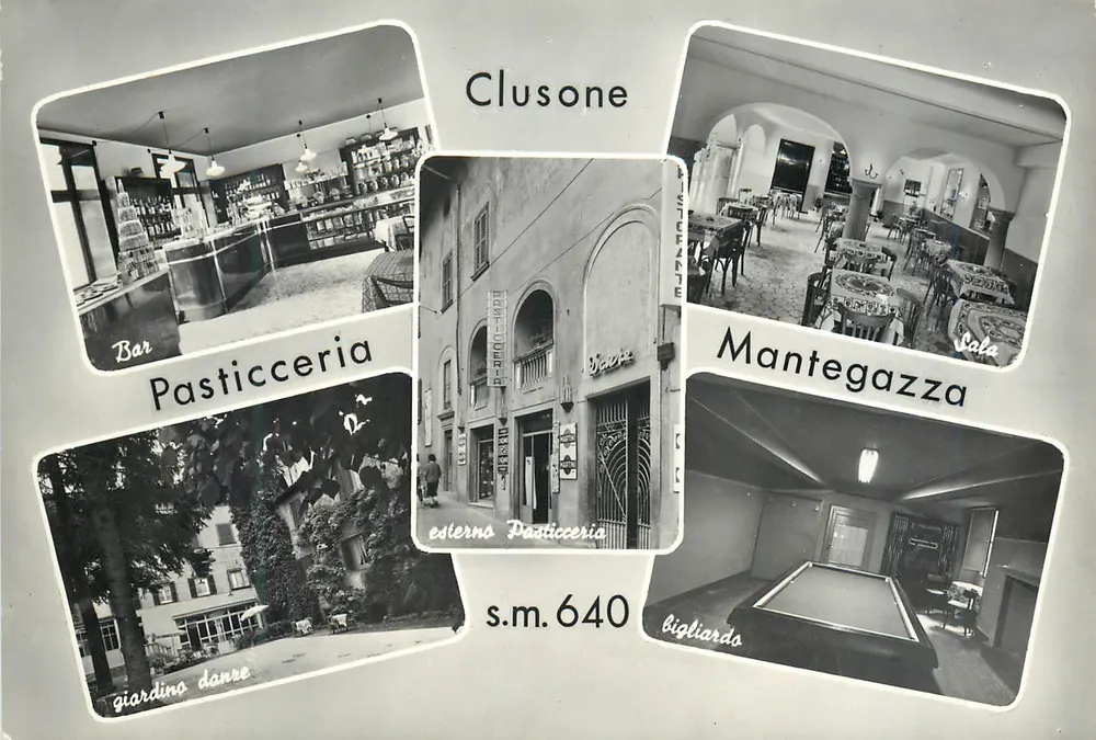 Clusone — Pasticceria Mantegazza — editor s.m. 640 - Frente
