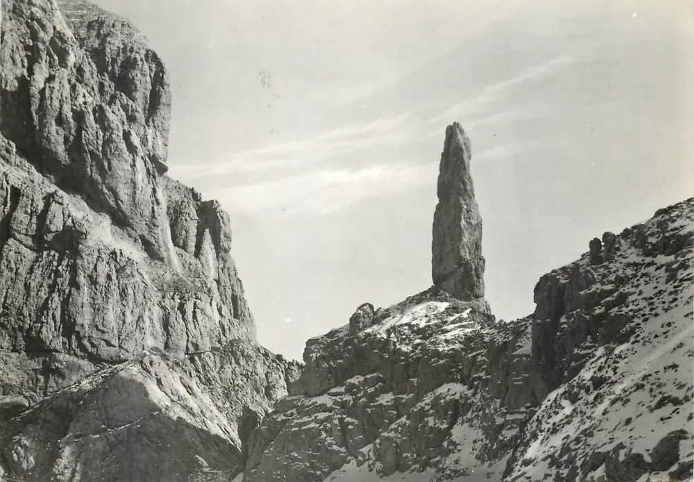 Gusella del Vescovà — Dolomites — Éditeur Giuseppe Ghedina, Cortina - Recto
