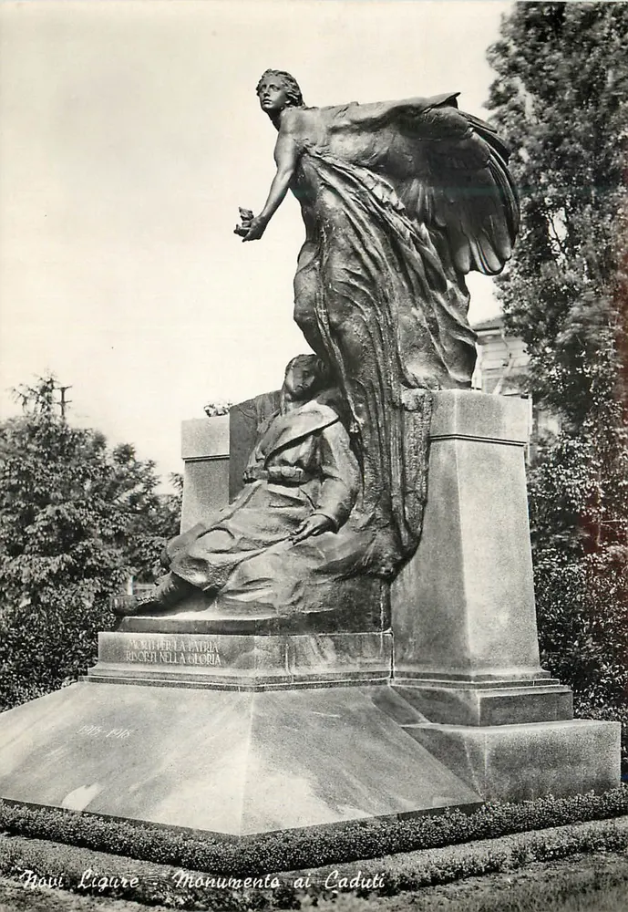 Novi Ligure — Pomnik Zmarłych — wydawca Quinzi, nr 1 - Awers