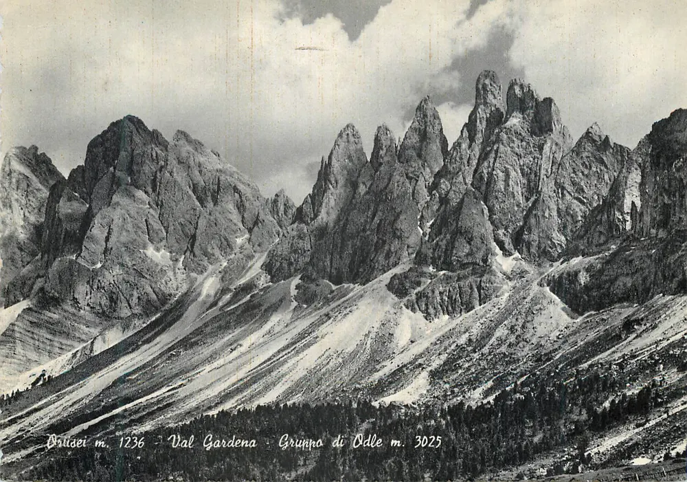 Val Gardena - Gruppo di Odle m. 3025 — Ed. Ris. Cart. Rusina - Ortisei - Recto